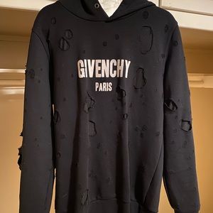 GIVENCHY Paris Destroyed Hoodie